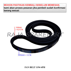 FB41194 V BELT MESIN CUCI / LINDEN MESIN CUCI / FAN BELT 1194 4PH