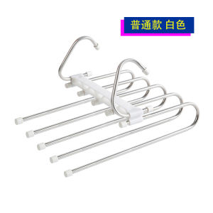 ชั้นวางกางเกง ชั้นวางกางเกงพับได้ ชั้นวางกางเกงหลายชั้น ชั้นวางกางเกงในครัวเรือน คลิปเก็บกางเกงแบบไม่ทิ้งรอย