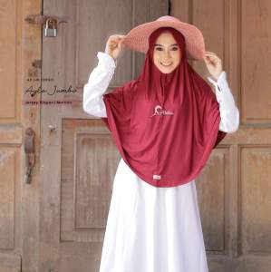 Terbaru Hijab Abika Bergo Ayla Jumbo AB 148 Kerudung Jilbab Jumbo Jersey Ringan Premium