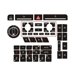 Door Lock Window Air Conditioner Button Adhesive Sticker for B6 B7 Automotive Accessories Button Repair Decal Sticker