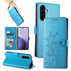 Vỏ điện thoại mới cho Samsung Galaxy A57 A56 A37 A36 A27 A26 A07 A06 A16 A17 5g vỏ Samsung A56 A16 4G Vỏ Nắp gập Có Khe Cắm Thẻ Ví da từ tính Hoa May Mắn