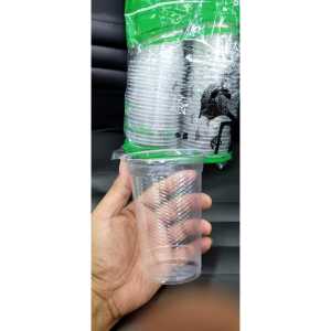 50PCS Gelas Plastik Gelas Kopi Plastik 16 OZ Gelas Plastik Wayang