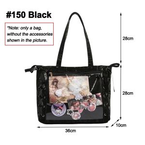 Ayuqi® ITA Bag Y2K-Style "Mechanical Cat" Backpack Cute Cartoon Transparent Crossbody Shoulder Bag