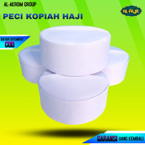 Peci Songkok Kopiah Haji Putih Polos Untuk Anak dan Dewasa