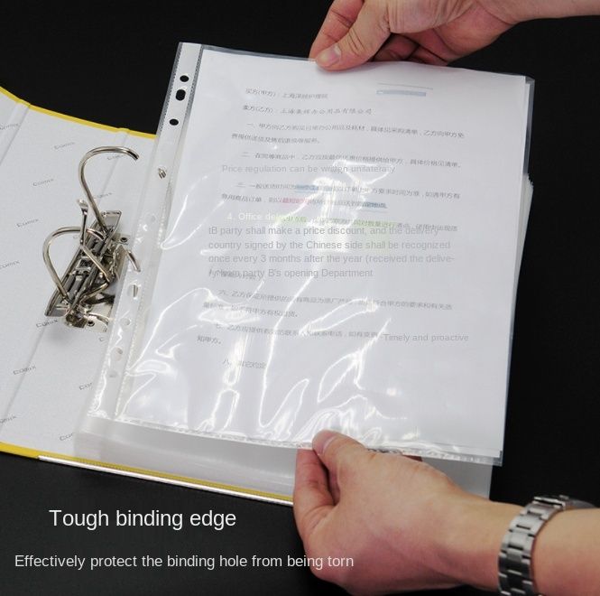 A4 Size Multi-function File Bag Document Holders Recyclable PP Plastic ...