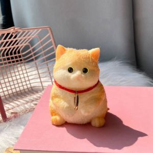 HOUCHU Cartoon Big Cat Doll Squeeze Toy Slow Rebound Animal Cat Fidget Toy Novelty Mini Simulation Cat Squeeze Toys Sensory Toys
