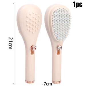 หวีวิเศษหวีนวดกล้องส่องทางไกลสไตล์ธรรมชาติคันศีรษะทำความสะอาด Penghalus Rambut ป้องกันไฟฟ้าสถิตย์ใช้ในครัวเรือน