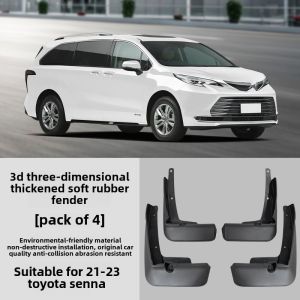 Car Front Rear Tire Mud Flaps For Toyota Senna Sienna 2021~2023 Original Design Fender Splash Guards Board Protector Accessories
