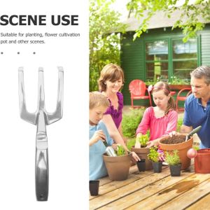 YIYU Shovels Garden Rake Multi-Functional Aluminum Alloy Hand Cultivator Hand Tool Rustproof Gardening Tool Set Loosen Soil