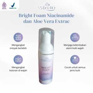 YS DAVRO Facial Wash Bright Foam 60ml Sabun Cuci Muka Mencerahkan Wajah dan Anti Kusam Skincare BPOM