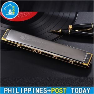 Guoguang Harmonica 24-hole Polyphonic C Key Accent Beginner Introductory Self-study Professional Performance-grade Musical