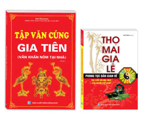 Sách - Combo 2C Tập văn cúng gia tiên (Văn khấn nôm tại nhà) + Thọ mai gia lễ