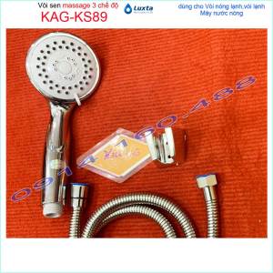 Vòi sen Luxta KAG-KS89 tròn trọn bộ có dây Best Sales shower head vòi hoa sen nhiều chế độ tia nước hạt mưa mạnh sử dụng tốt