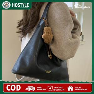 Women PU Simple Handbag Large Capacity Hobo Underarm Bag for Daily Travel Work