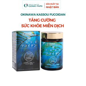 Viên Uống Fucoidan Nhật Bản Tăng Cường Đề Kháng Hạn Chế Oxi Hóa Nâng Cao Sức Khỏe Genki Fami