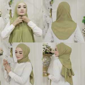 PASMINA OVAL ceruty babydoll //pasmina instan//pasmina polos panjang kekinian