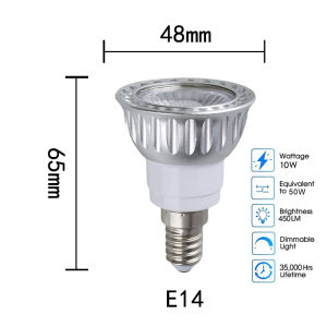 10W LED COB Spotlight Bulbs Dimmable GU10 MR16 E27 B22 E14 Base 450LM Replace 50W Halogen Lamp Cool Warm Neutral White Indoor Ceiling Track Lighting 12V 220V