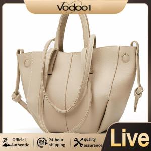 【Vodool】 PU Leather Versatile Shoulder Bag Large Capacity Casual Tote Bag Commute Handbag
