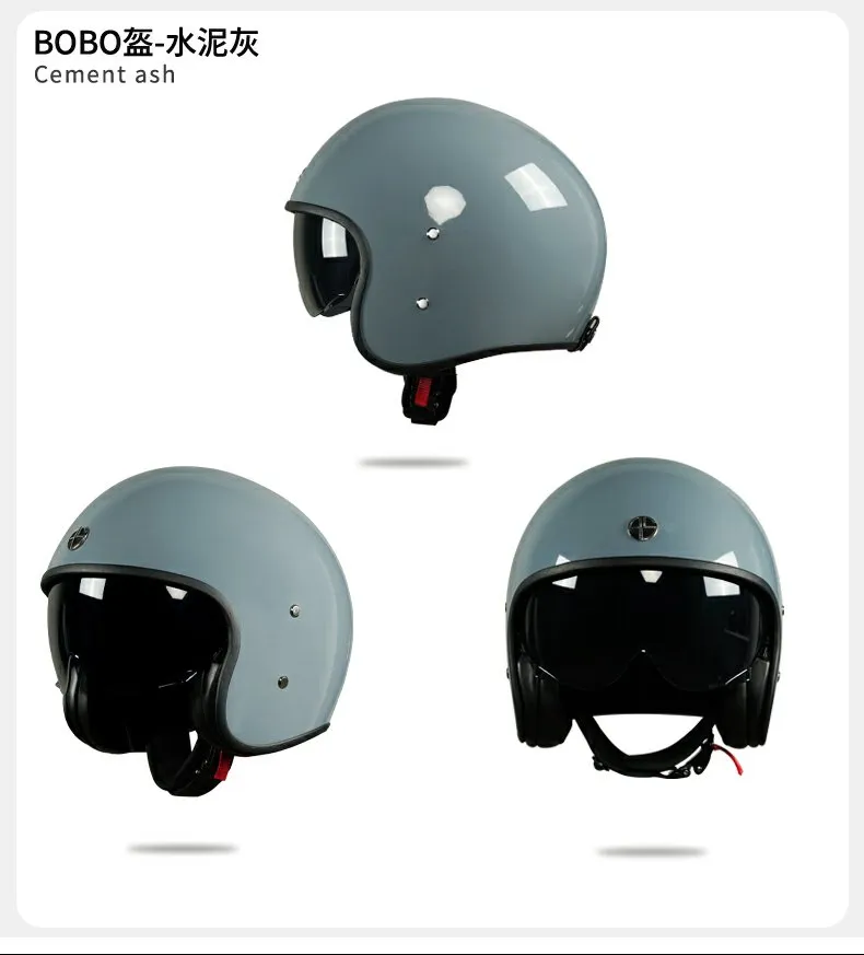 Alien snail motorcycle helmet carbon fiber retro helmet glass fiber  reinforced plastic semi-covered motorcycle four seasons and a half helmet  for men and women. - Lazada | Lazada PH
