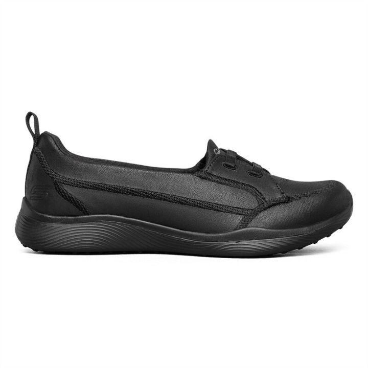 Skechers leather hot sale loafers womens