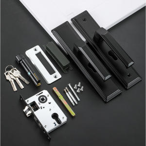 Aluminium Alloy Mute Door Locked Interior Door Handle Locks Set Lock Doorknob Bedroom Door Lock Main Door Door Knob For Main Door House