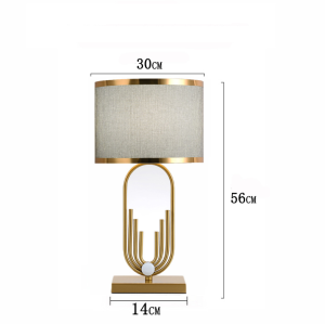 American Style LED Metal Bedside Lamp Modern Simple Table Lamp E27 Home Decor Table Lights Creative Hardware Table Lamp