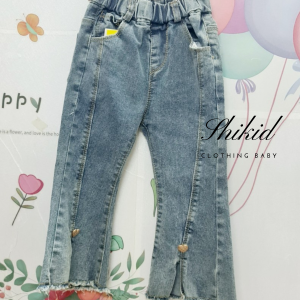 Quần jean ống loe cho bé gái