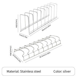 LOCAL STOCK Dish Rack Kitchen Shelf Stainless Steel Dish Rack Cutlery Rack Drain Rack Dishes Storage Rack Water Filter碗碟架