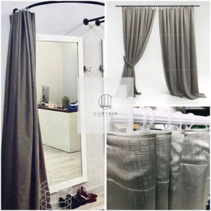 Rèm cửa sổ móc Rido Loại 1 rèm thay đồ background livestream vải treo tường trang trí decor phòng