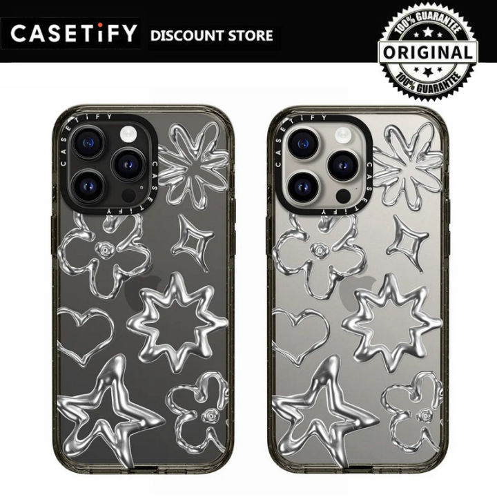 Chrome Doodles iPhone 13ケース CASETiFY Magsafe Mirror Case for