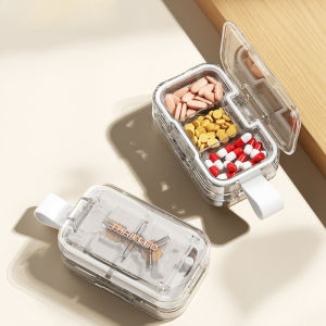 Pill Cutter Tablet Splitter Storage Box Medicine Divider Organizer Portable Travel Case Tablet Cutter