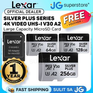 🔥100%Original Product+FREE Shipping+Free Send adapter+card reader🔥Lexar Professional 2TB 1TB 512GB 256GB 128GB 64GB Silver Plus SDXC UHS-I A2 V30 U3 4K UHD Micro SD Card & Adapter