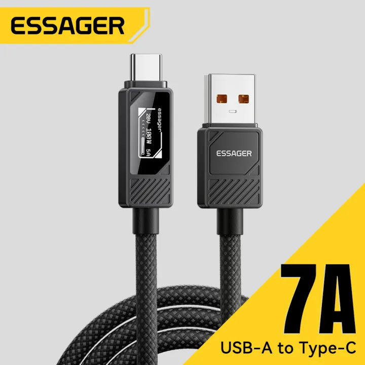 Essager Màn hình hiển thị kỹ thuật Số 7A USB-A Để Loại-C Nhanh Chóng ...