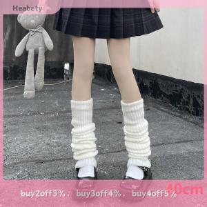 โลลิต้าถุงเท้าขายาวสำหรับผู้หญิงถุงเท้าถักขนแกะคลุมเท้าให้ความอบอุ่น Y2K ฤดูใบไม้ร่วงฤดูหนาว