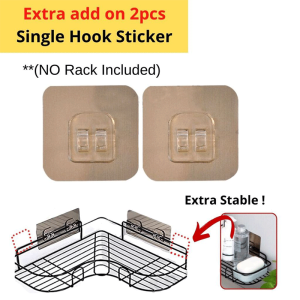 【Never rust】Bathroom rack Storage rack Spice rack Wall mounted shower gel iron storage rack Stainless steel bathroom washing storage rack Toilet rack Corner rack Shelf Soap rack Corner rack Wall | DaQueen