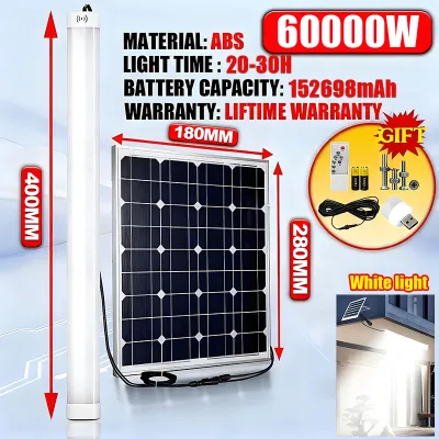 OOKAS Solar Tube Light Outdoor LED Remote Control Auto Sensor IP67 Waterproof High Brightness Solar Panel Solar Light solar lights with solar panel solar light outdoor waterproof ceiling light lights for ceiling
