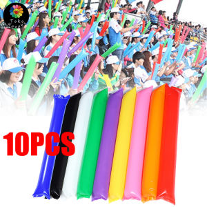 Set 10pcs Balon Tepuk Supporter Pemandu Sorak Warna Polos Bahan Tebal Bahan Tebal Kuat dan tidak mudah bocor
