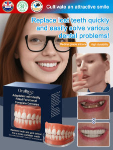 ✨ Premium Dental Kit For Improved Appearance/Restore Confidence/Enhance Smile Aesthetics/Comfortable Fit/Functional/Long-Term Wear/Adjustable ‒ Functional Full-Mouth Denture Cosmetic Kit