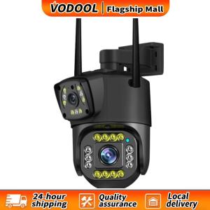 【Vodool】 กล้องวงจรปิดไร้สาย 4MP เลนส์คู่ มุมกว้าง 360 องศา กันน้ำกลางแจ้ง พร้อม Night Vision ระบบเฝ้าระวังคุณภาพสูง