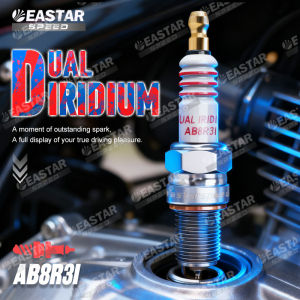 Double Iridium Spark Plugs AB8R31 Y15/16/LC135/FZ150/RS150/RS-X/R15/R25/VF3i 185/FUTURE/DASH/MT15/MT25 EASTARSPEED High Durability