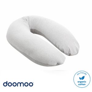 Doomoo Buddy: Organic Cotton Multi-functional Cushion (Pregnancy Cushion Breastfeeding Cushion Infant Lounger)(Designed in Belgium)