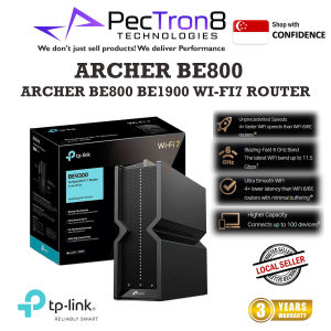 TP-LINK ARCHER BE800/WI-FI7 Dual-Band Gigabit Router with 10 Gbps Speed & 5Gbps Wi-Fi Power Delivery