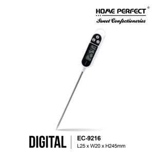 HOME PERFECT Stainless Steel Digital Baking Food Thermometer W/LCD DisplayKitchen Pengukur Suhu Makanan DapurEC-9216