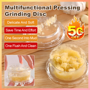Garlic Grinder Ginger Grinding Plate Bowl Ginger Grinder Ginger Juice Manual Garlic Grinder Hand Grinder Multi-purpose Kitchen Tool 多功能手工按压研磨盘捻蒜盒