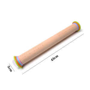 Adjustable Rolling Pin Dough Mat Dough Roller Stainless Steel Fondant Paste Cake Tool Dough Roller 4 Removable Ring For Pizza2026