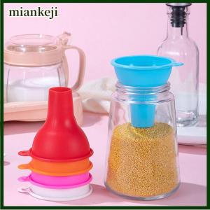 miankeji Dụng cụ nhà bếp bằng silicon 8cm Phễu lọc miệng rộng Phễu đóng hộp