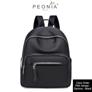 Peonia PNA SAMMY Ransel  Tas Wanita Pria Punggung  Kantor Kerja Sekolah Kuliah Outdoor Trendy Fashion Style Travel Casual Backpack Anak Remaja Perempuan Selempang Cewek Bag