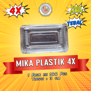 Mika Plastik Kue Ukuran 4X isi 100 pcs Food Grade