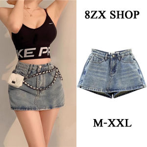 กางเกงกระโปรงยีนส์เเฟชั่น สไตล์เกาหลีมาแรงใส่สบาย (พร้อมส่ง) (เก็บเงินปลายทางได้ส่งฟรี) รุ่น 929#333