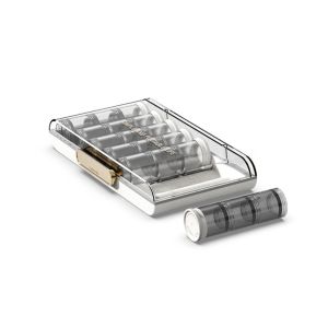SWEET LORD 7-Day Weekly Pill Organizer Box Reusable Mini 21-Grid Vitamin Storage Case Portable Stylish Daily Pill Box Rings/Necklace/Earrings